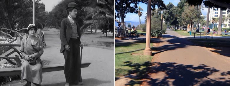 A scene from the Charlie Chaplin movie By The Sea.