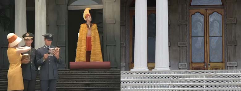 The Iolani Palace filming location from I Dream of Jeannie episode Battle of Waikiki