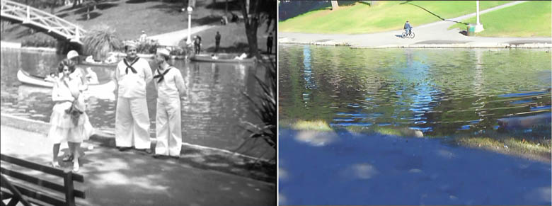 A scene from the Laurel and Hardy movie Men O'War.