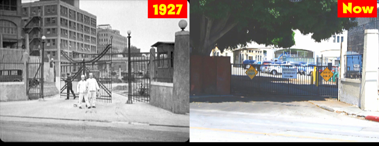 The Los Angeles morgue, filming location then and now from the Laurel and Hardy movie The Second 100 Years