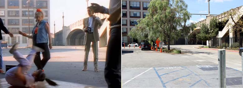 A scene from the music video of the Madonna song Borderline.