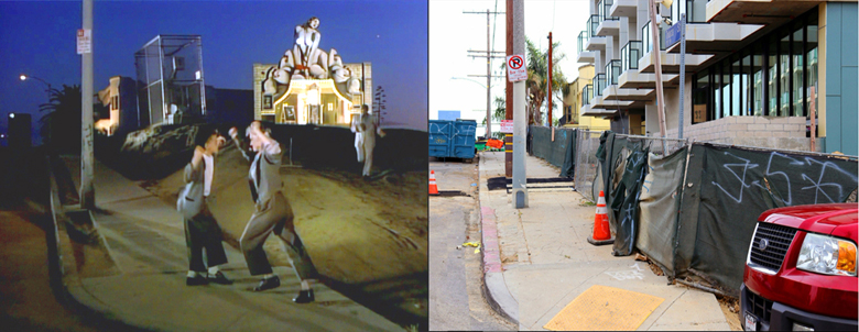 A scene from the Madonna music video Open Your Heart.