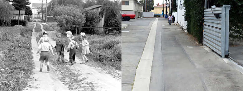 Alley between Woodbine Street and Palms Blvd and between Motor Avenue and Vinton Avenue in Los Angeles