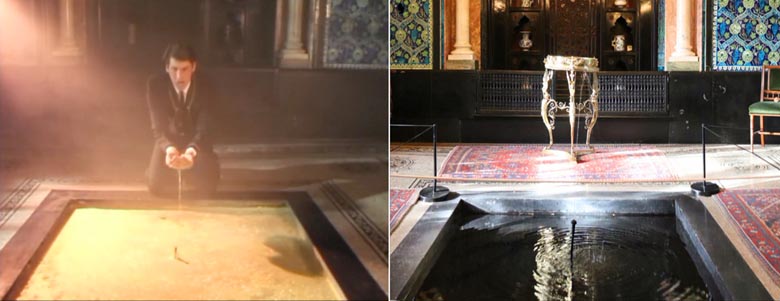 A scene from the music video for the Spandau Ballet song Gold.
